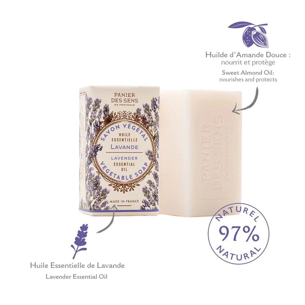 Savon solide végétal - Lavande 150g
