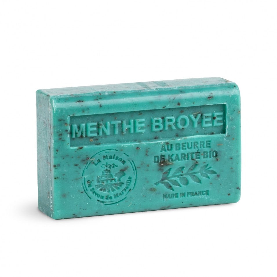 Savon Parfumé Exfoliant à la Menthe Broyée 125g