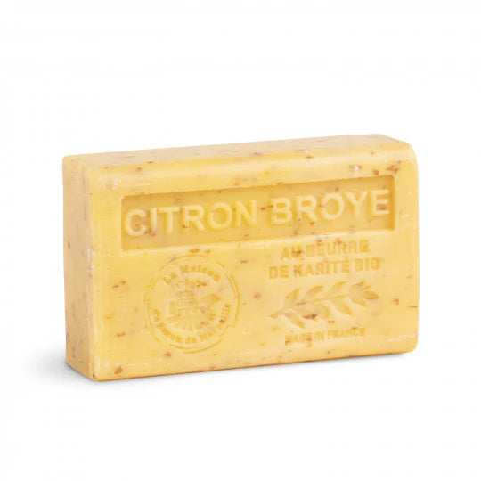 Savon Parfumé Exfoliant au Citron Broyé 125g
