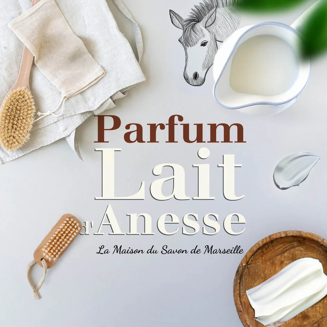 Savon solide parfumé au Lait d'Anesse – Au beurre de karité bio 250g