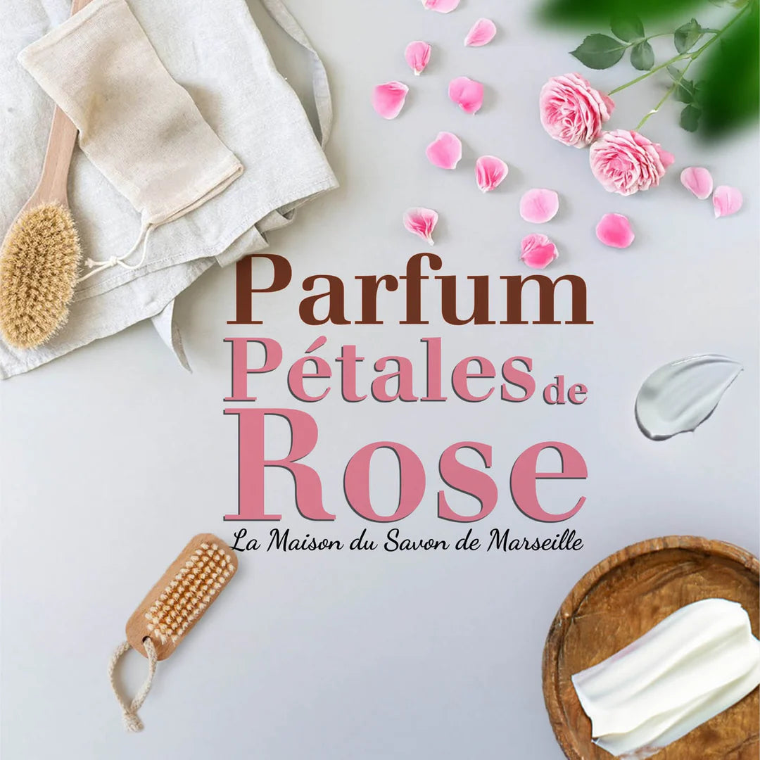 Savon solide parfumé à la Rose – Au beurre de karité bio 250g