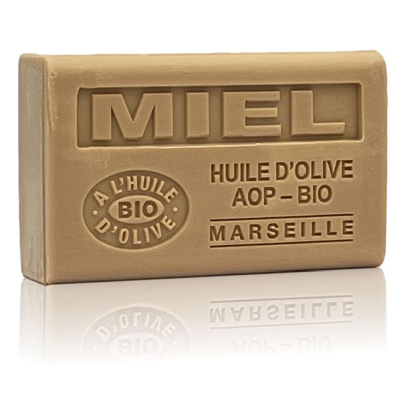 Savon à l'huile d'olive bio parfumé au Miel 125g