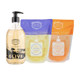 Savon liquide Olive + 2...