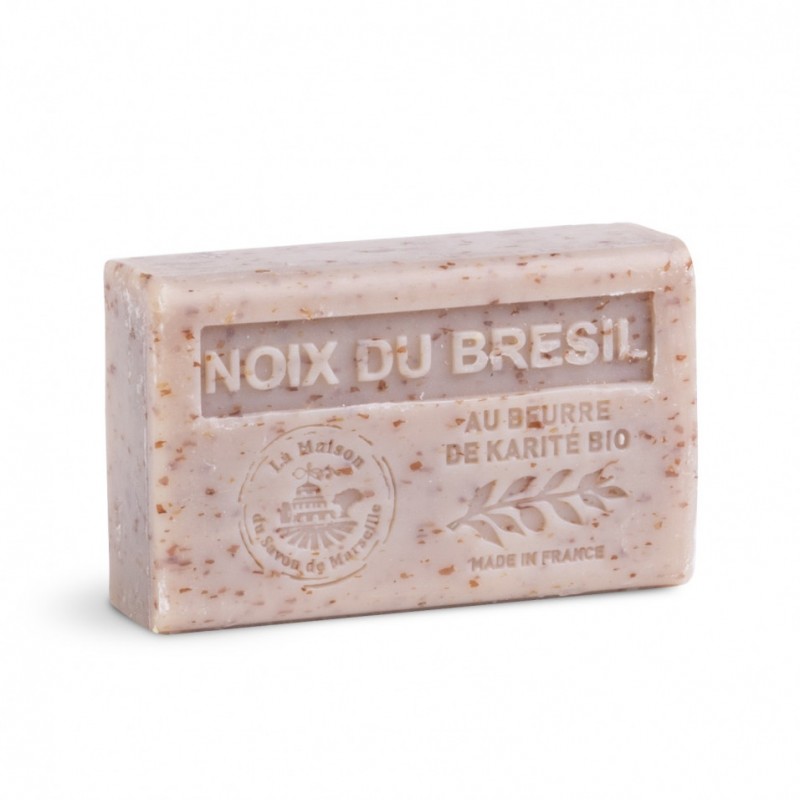 Scented Organic Shea Butter Soap - 125g - NOIX DU BRESIL (Brazil Nut)