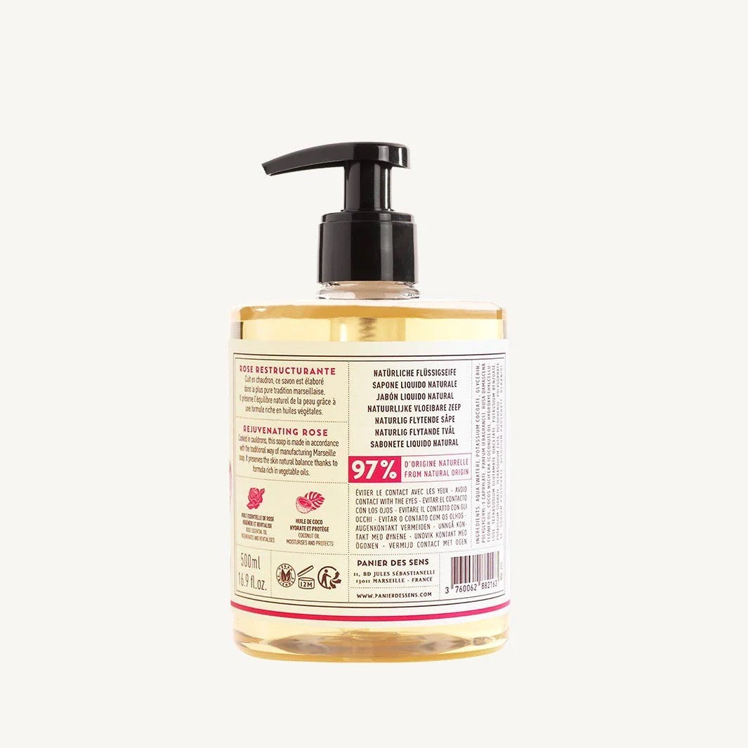 Savon liquide de Marseille - Rose Envoûtante 500ML