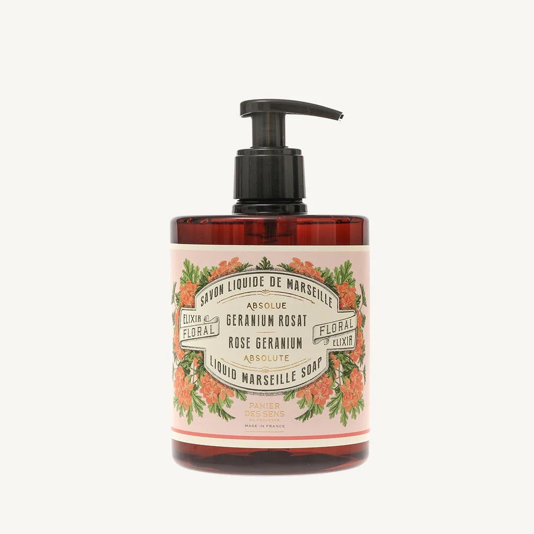 Savon liquide de Marseille - Géranium Rosat 500ml
