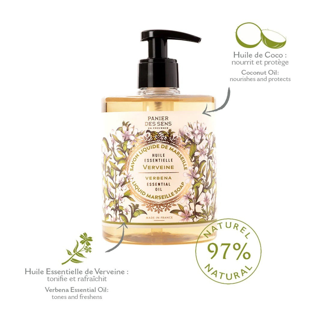 Savon liquide de Marseille - Verveine Relaxante 500ML