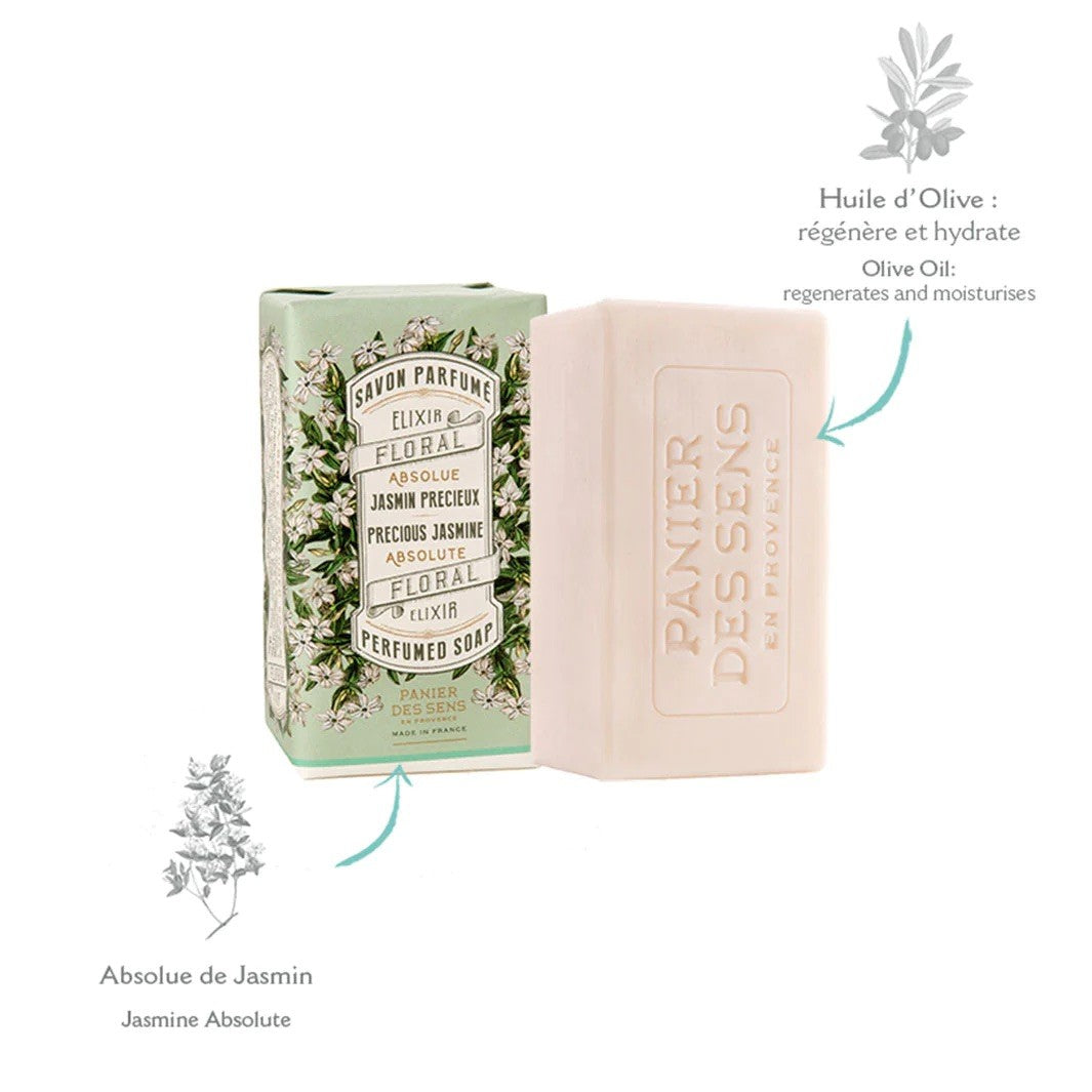 Savon solide parfumé - Jasmin Précieux 150g