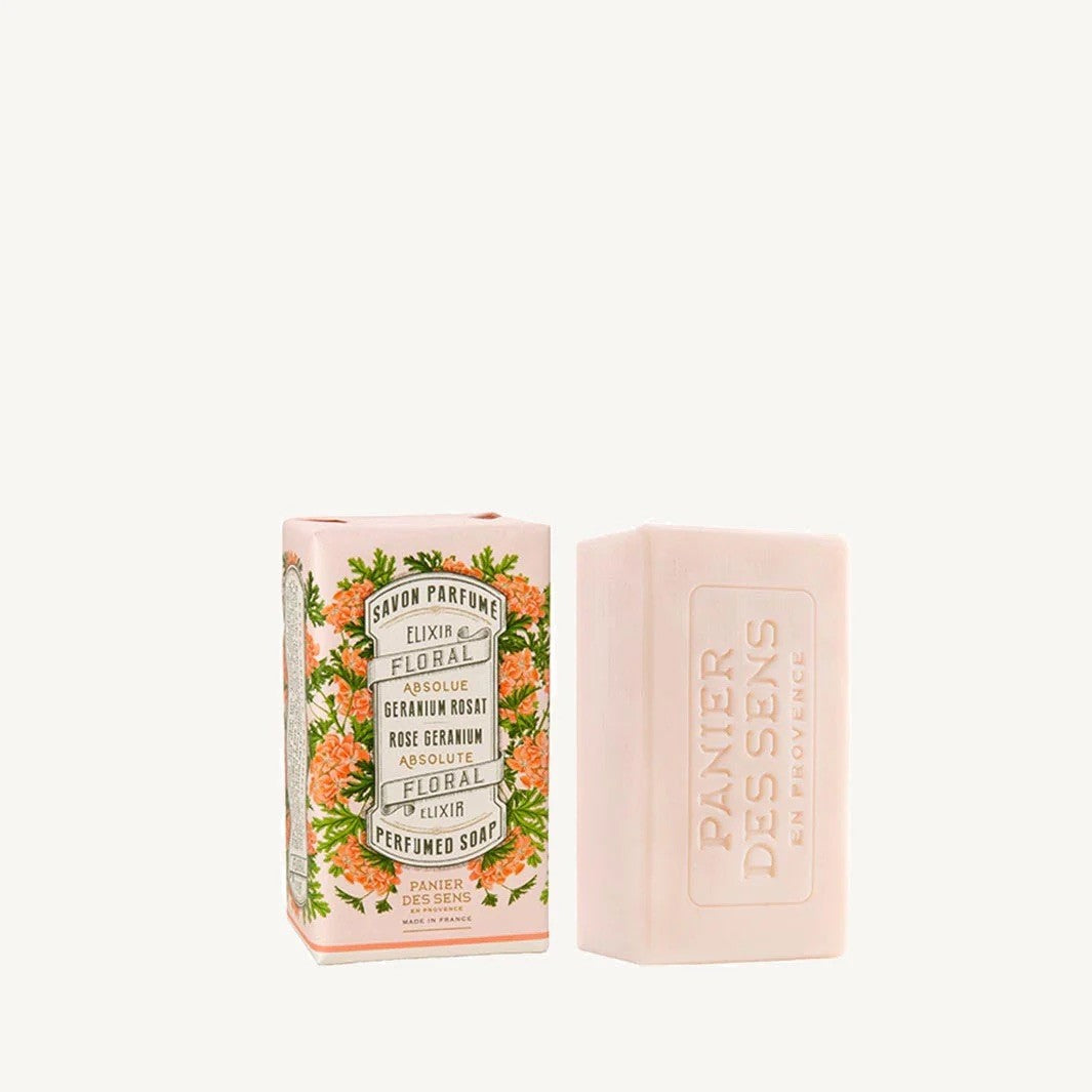 Solid perfumed soap - Rose Geranium 150g