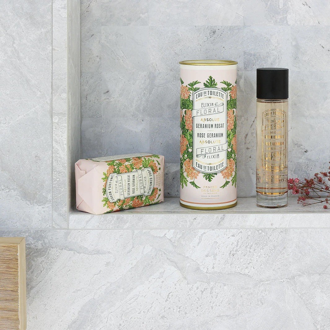 Solid perfumed soap - Rose Geranium 150g