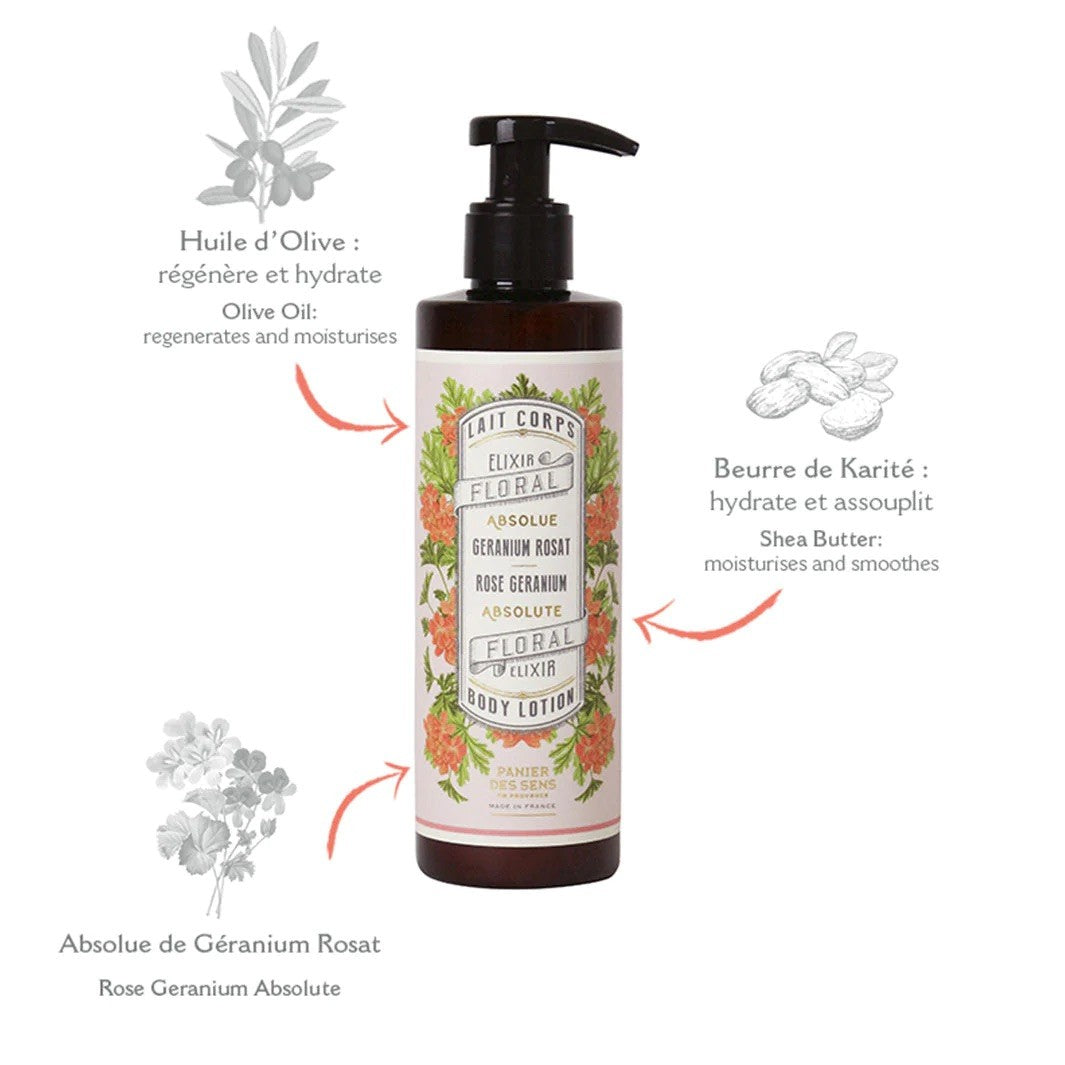 Lait pour le corps - Geranium rosat 250ml