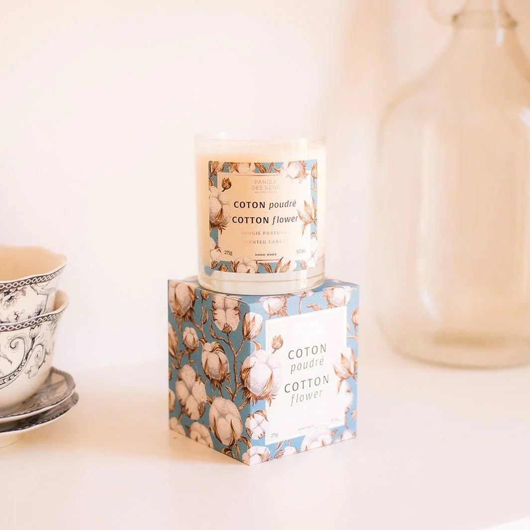 Bougie Parfumée Coton Poudré 275g
