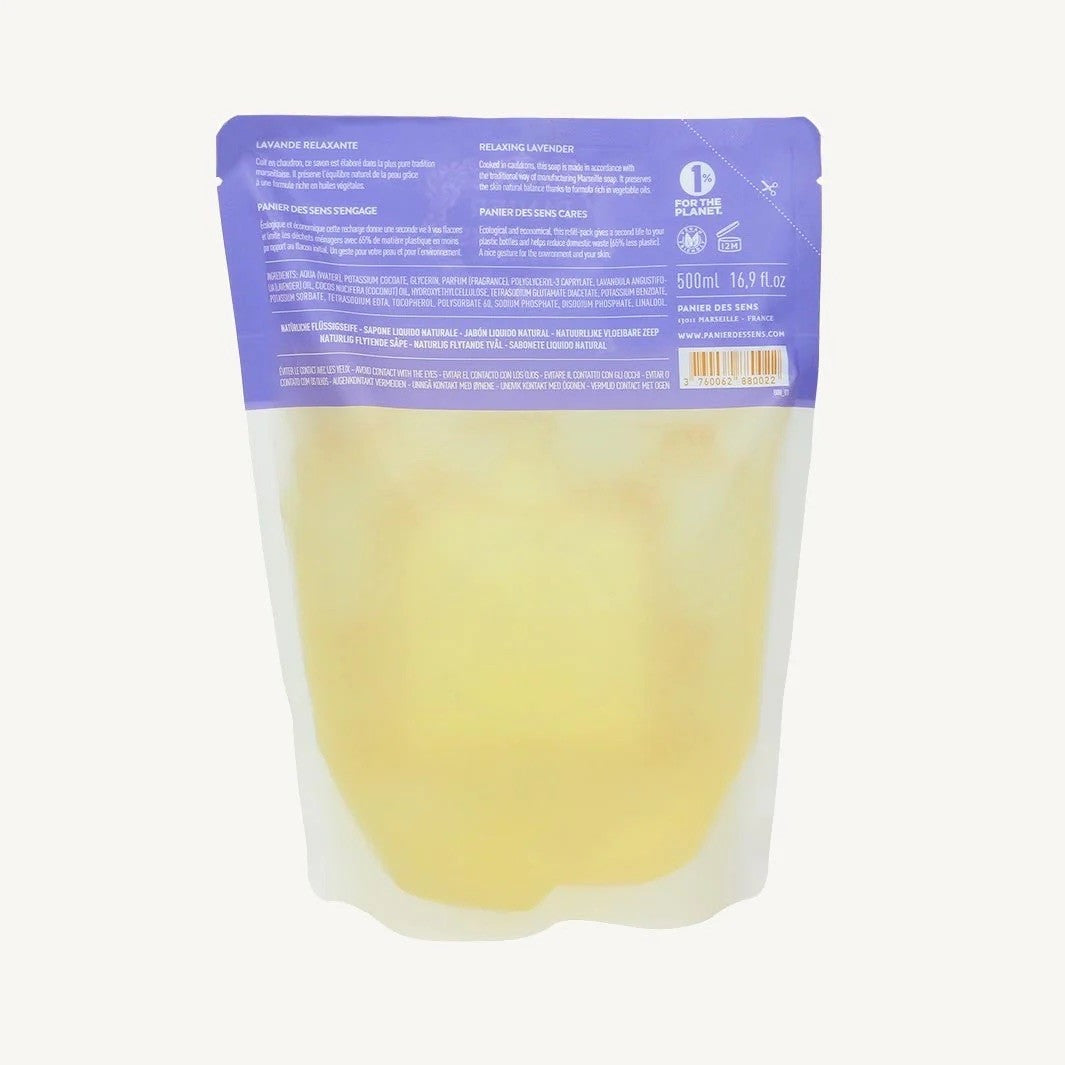 Recharge savon liquide de Marseille - Lavande 500ml
