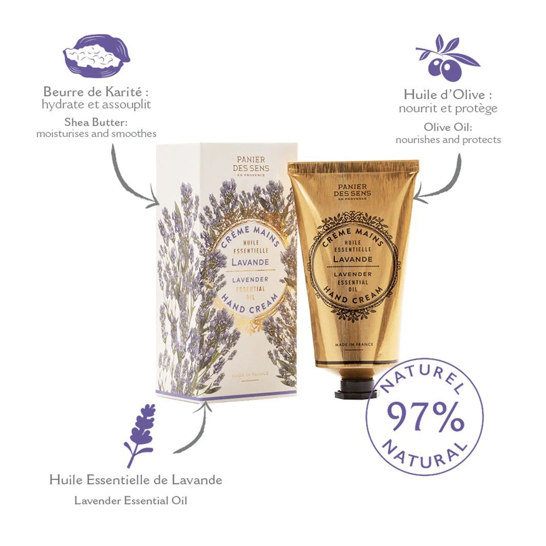 Crème pour les mains - Lavande 75ml