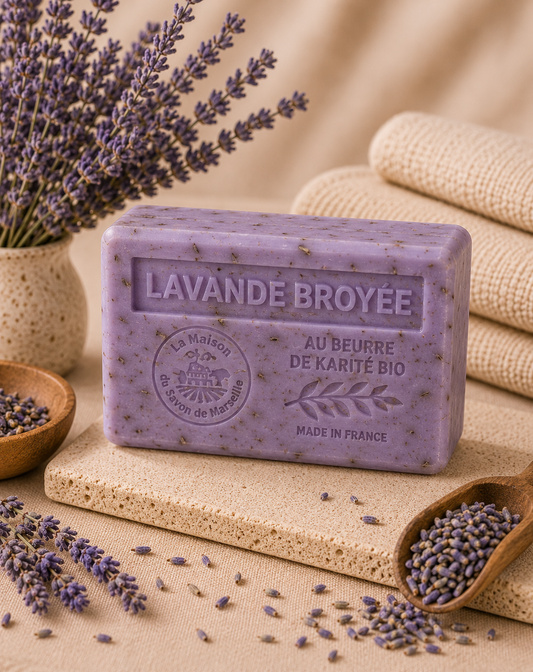 Savon Parfumé Exfoliant à la Lavande Broyée 125g