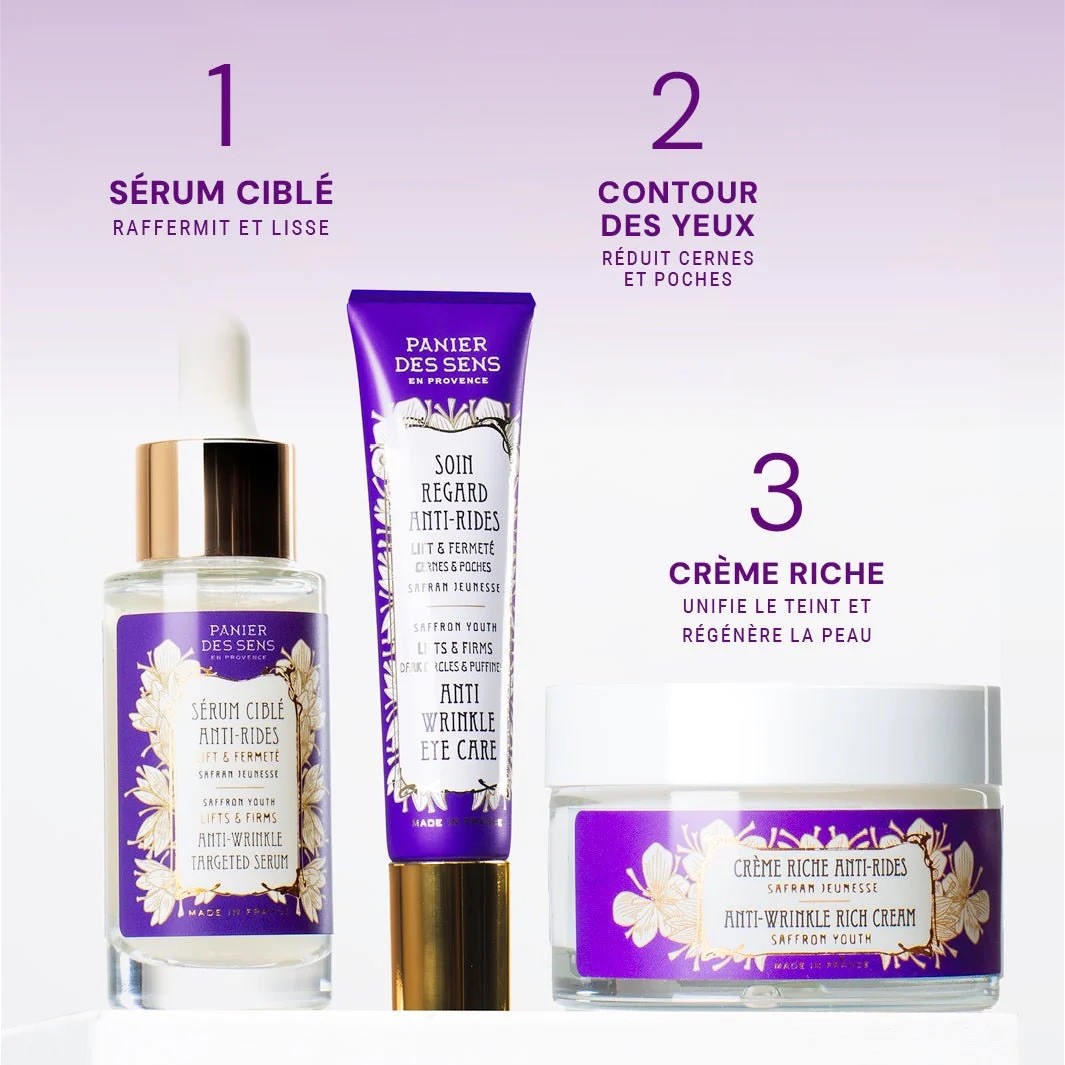 Routine anti-âge jour - Sérum + Soin contour des yeux + Crème jour