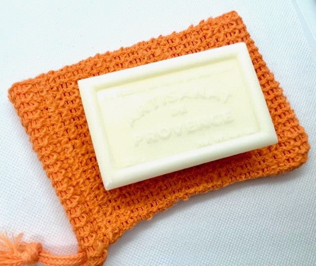 Sachet à Savon exfoliant en sisal Orange