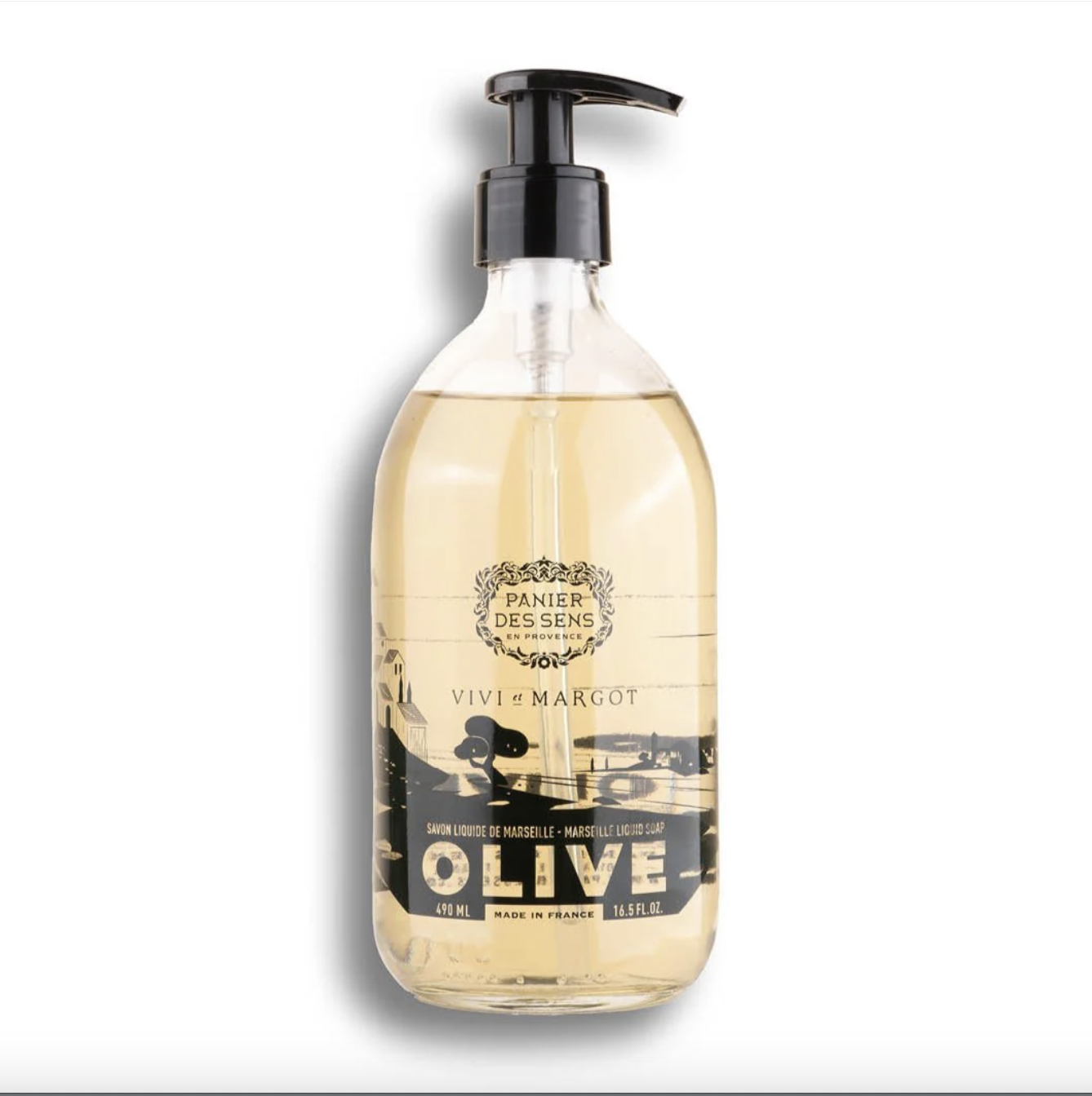 Savon liquide Olive + 5 recharges - Lavande Provence Rose Jasmin Fleur d'Oranger