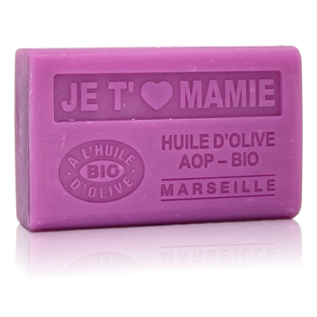 Savon à l'huile d'olive bio Bio parfumé JE T'❤️ MAMIE 125g