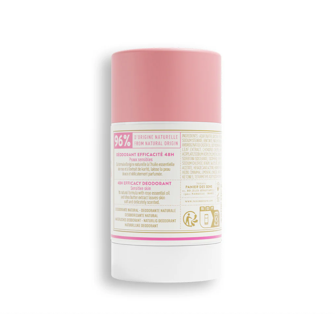 Déodorant pour peaux sensibles - Rose enchanteresse 50g