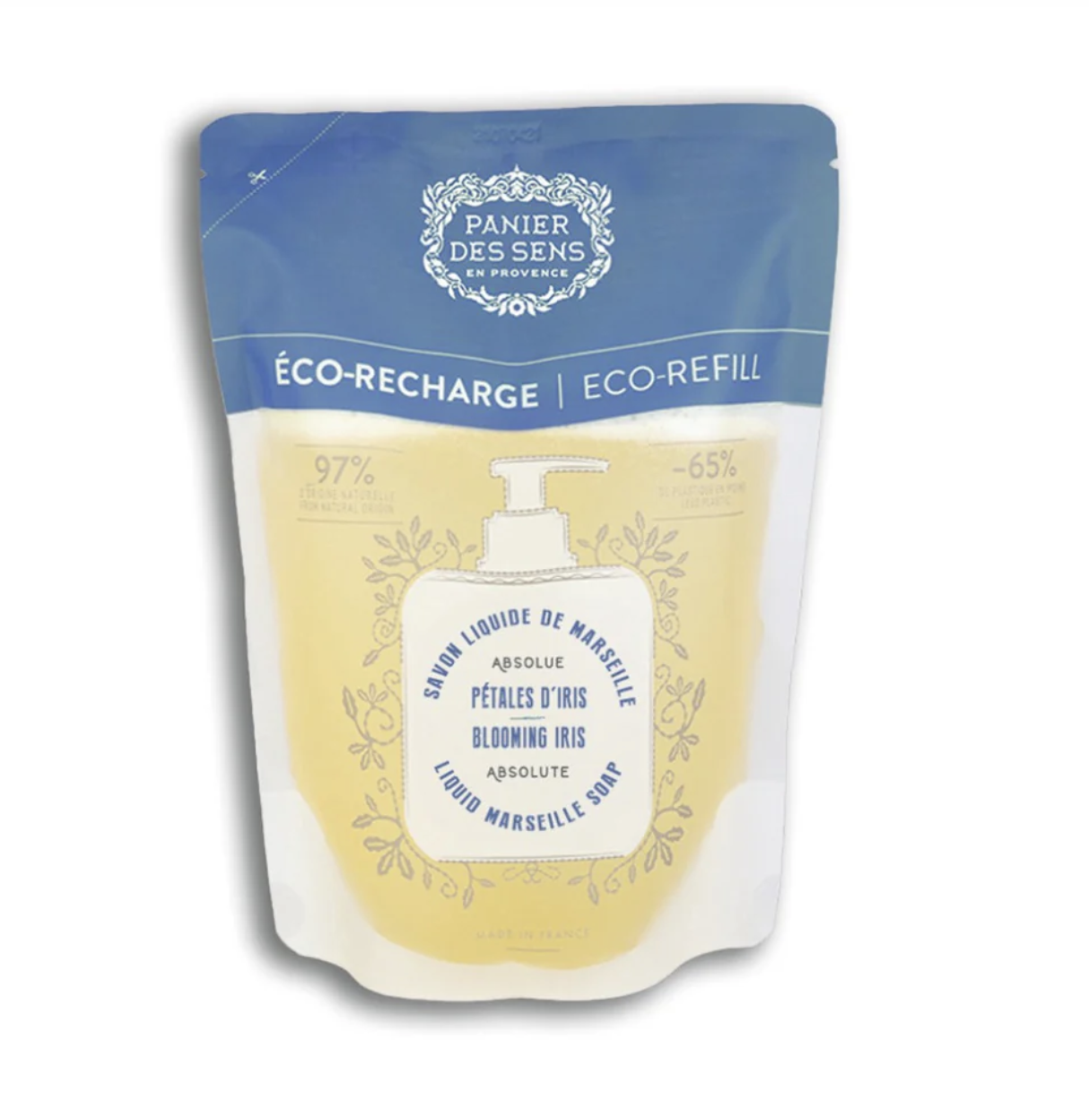 Recharge de savon liquide de Marseille - Pétales d'Iris 500ml