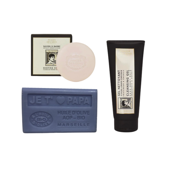 Kit: I love you Dad Soap + Shaving Soap + Cleansing Gel