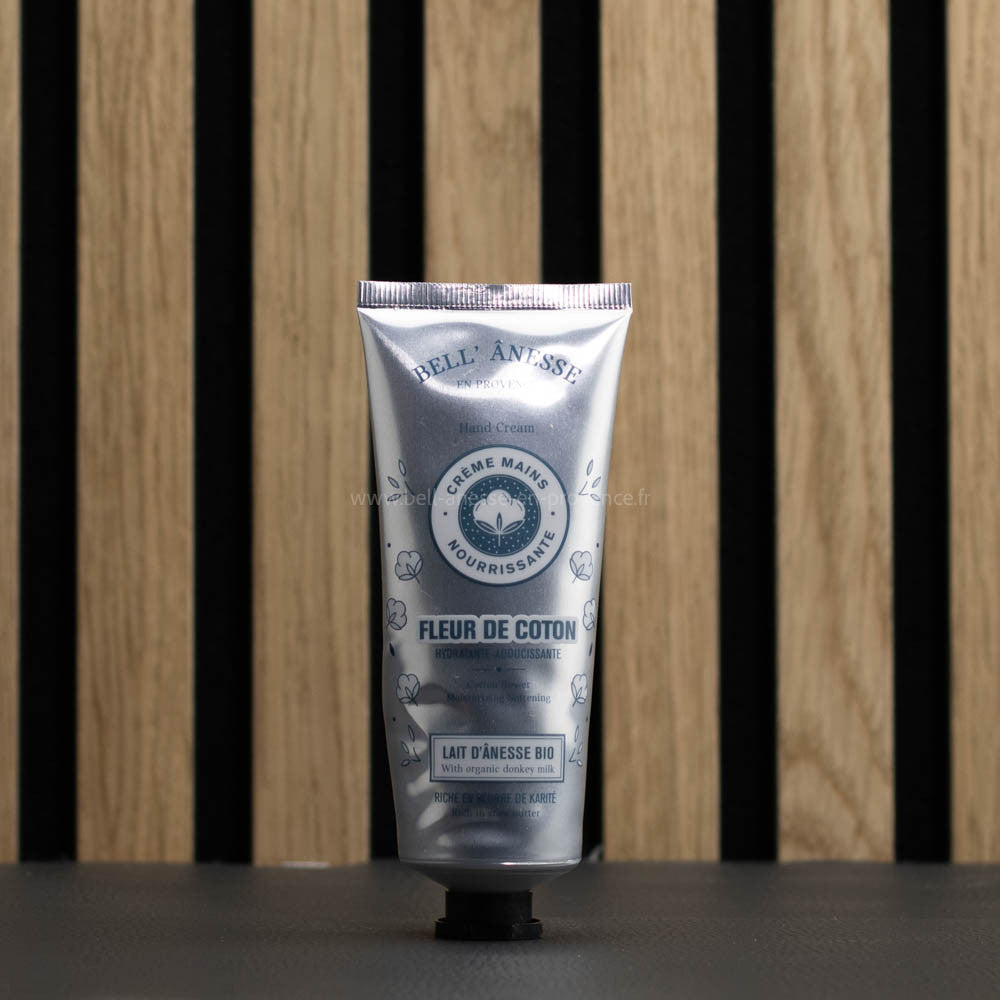 Crème pour les mains au lait d'ânesse et Fleur de Coton 75ml