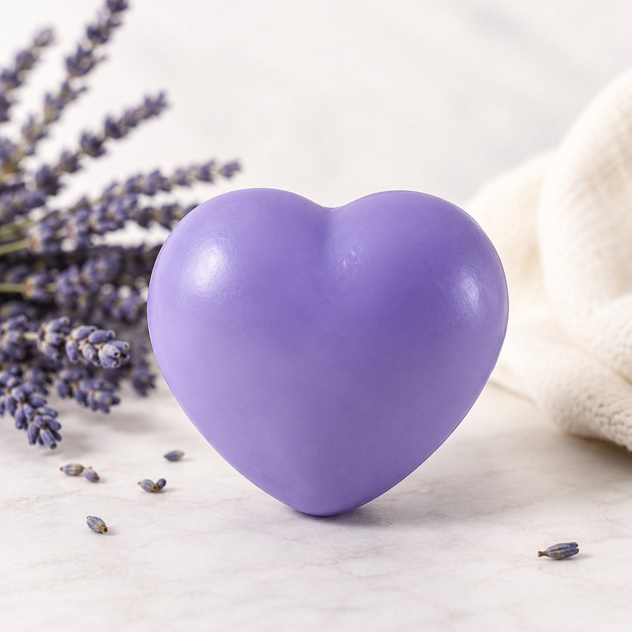 Savon fantaisie 40g Coeur Violet
