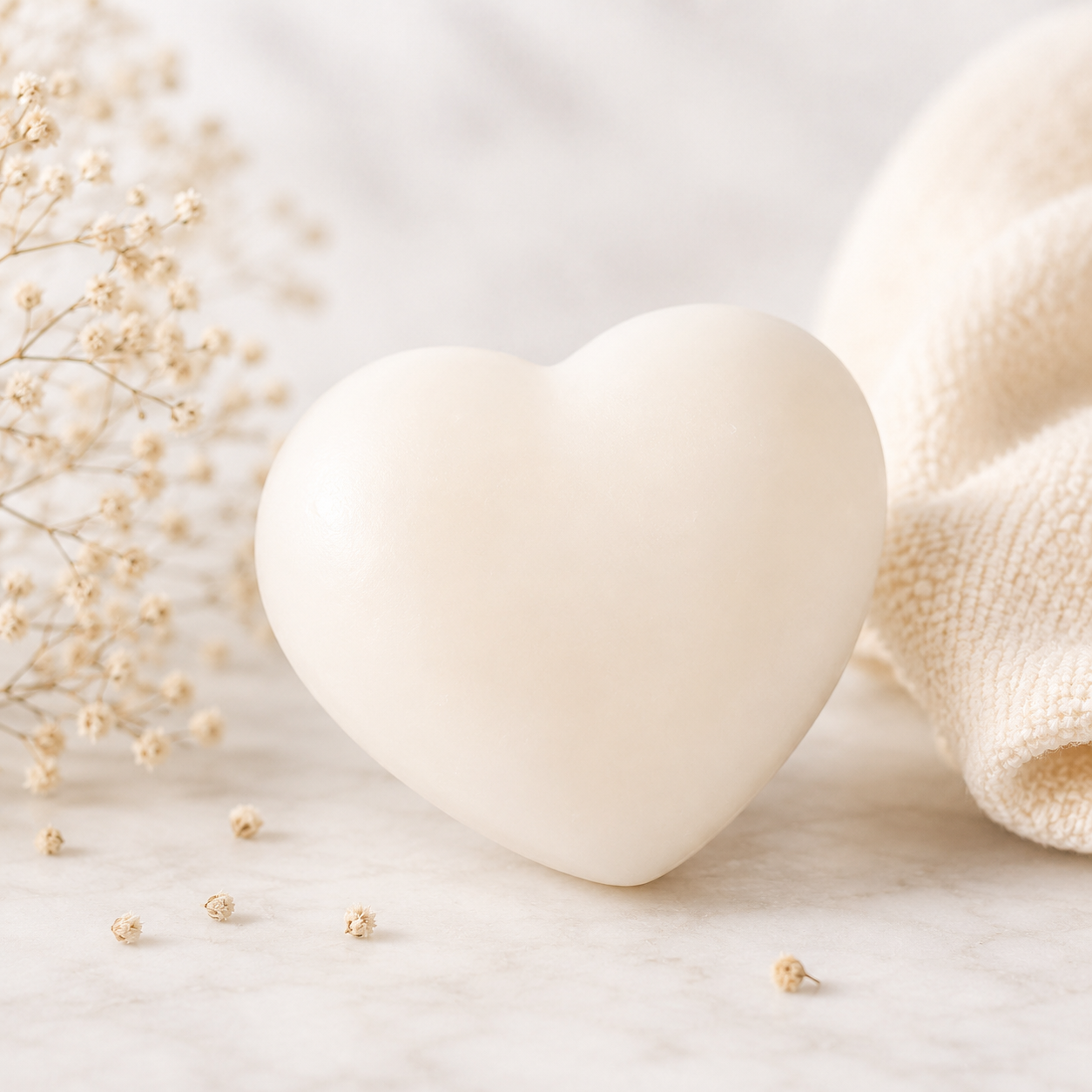 Savon fantaisie 40g Coeur Blanc