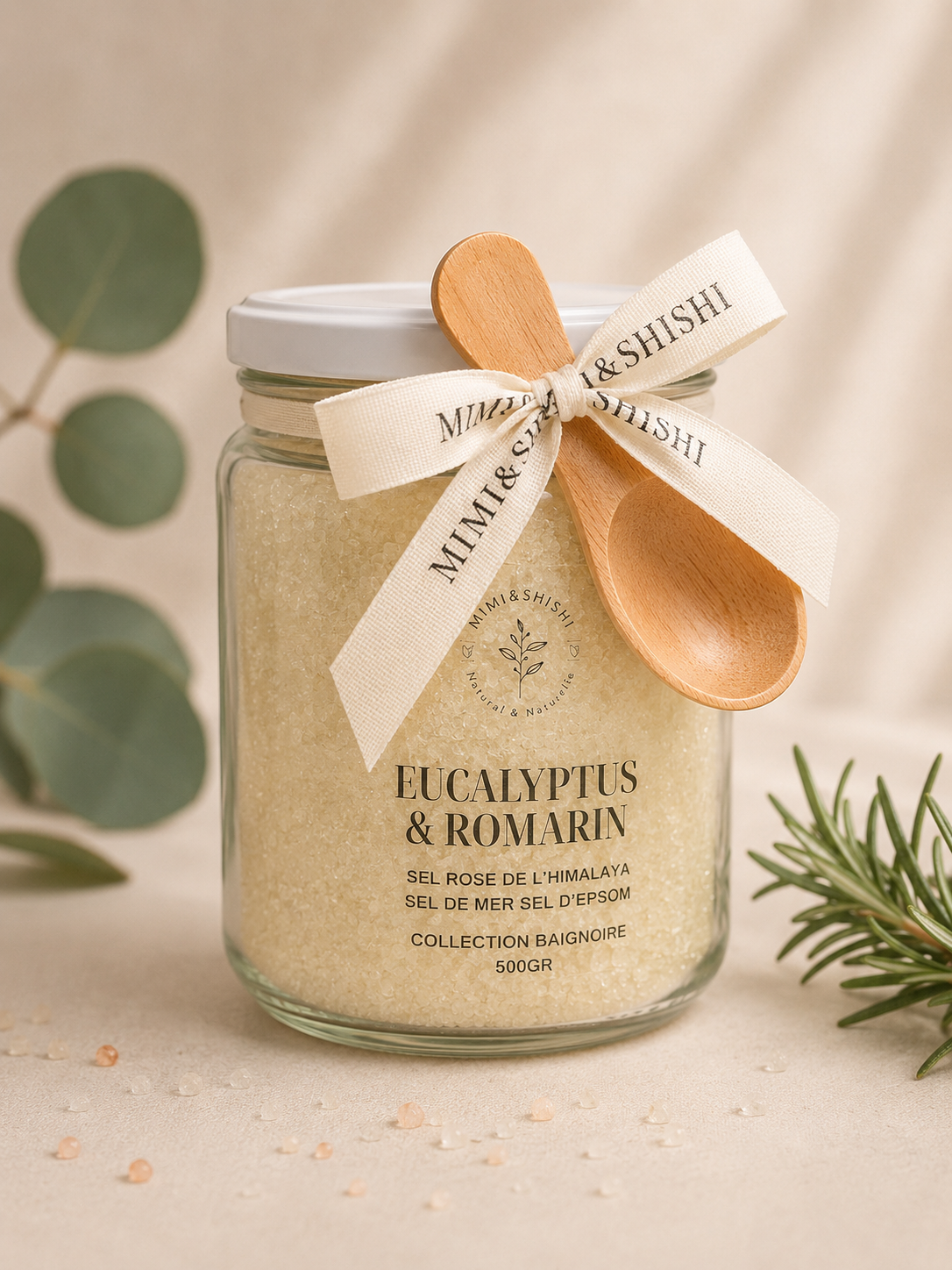Sel de Bain Eucalyptus et Romarin 500g