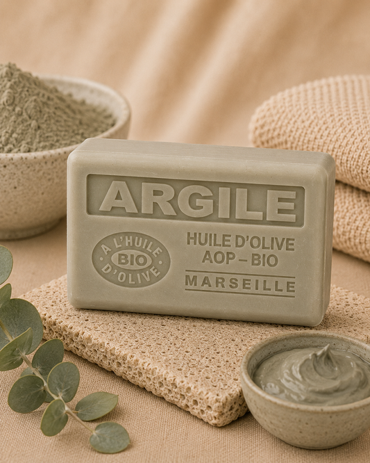 Savon à l'huile d'olive Bio parfumé à l'Argile Verte 125g
