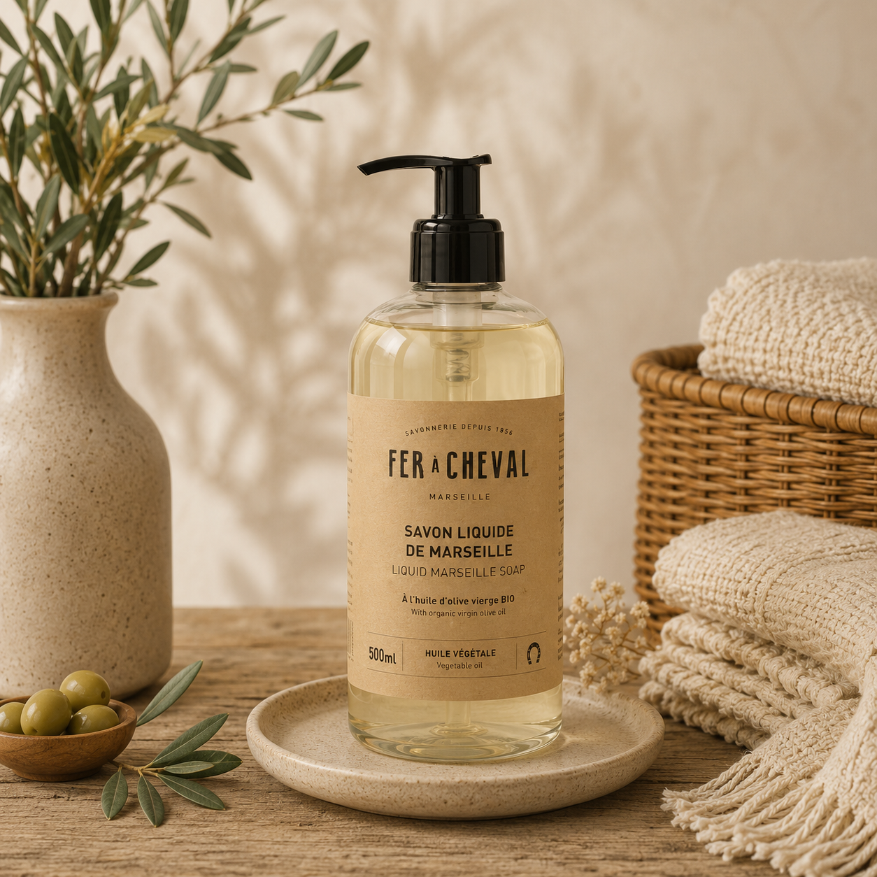 Marseille Liquid Soap with Vegetable Oil 500ml