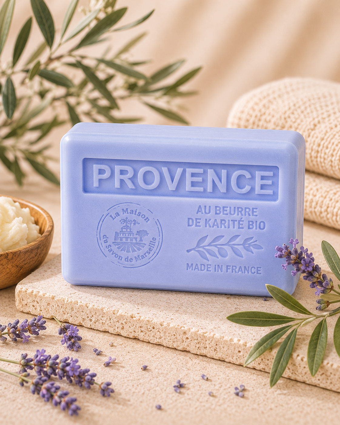 Organic Olive Oil Scented Soap - 125g - SHEA BUTTER