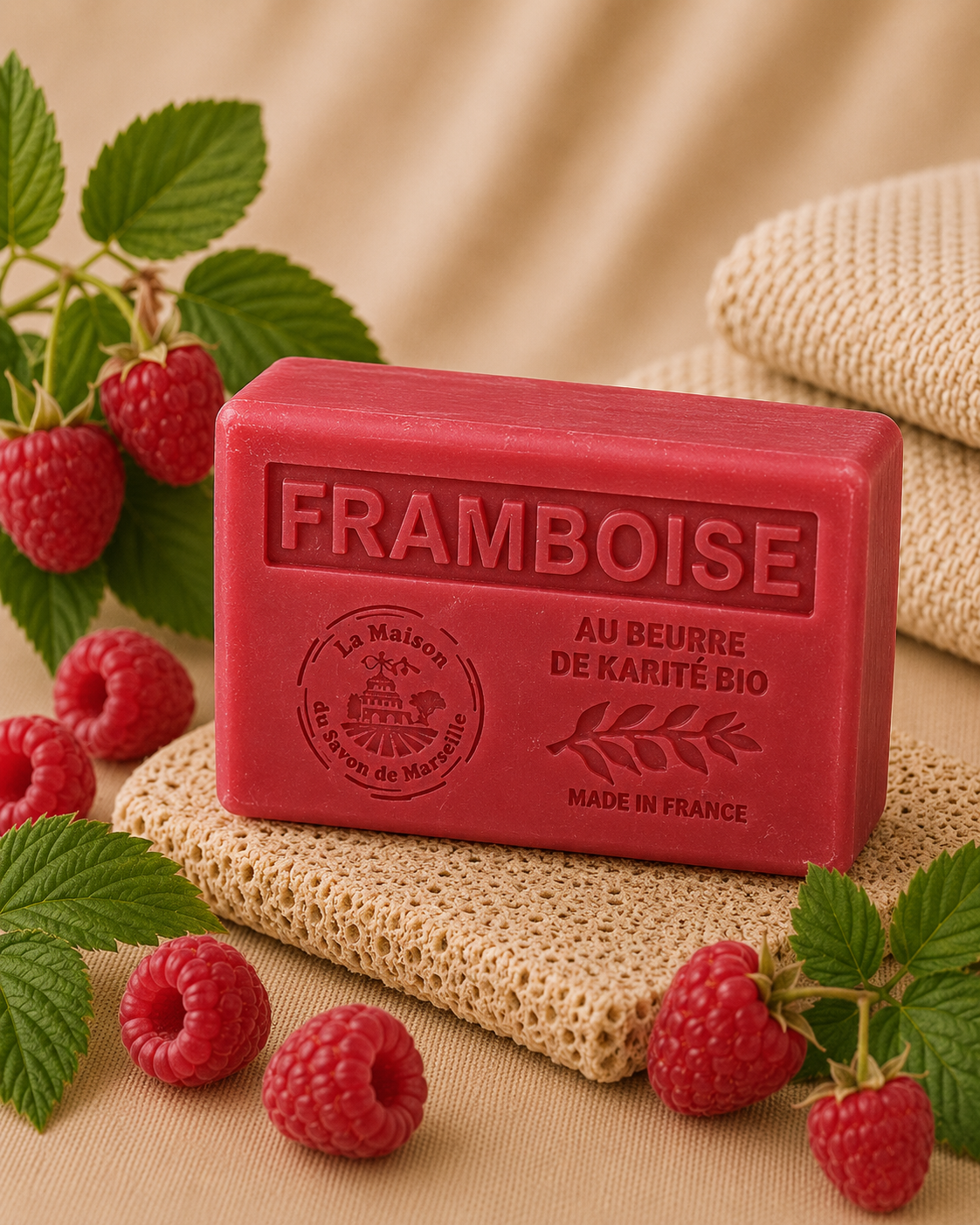 Raspberry Scented Soap 125g