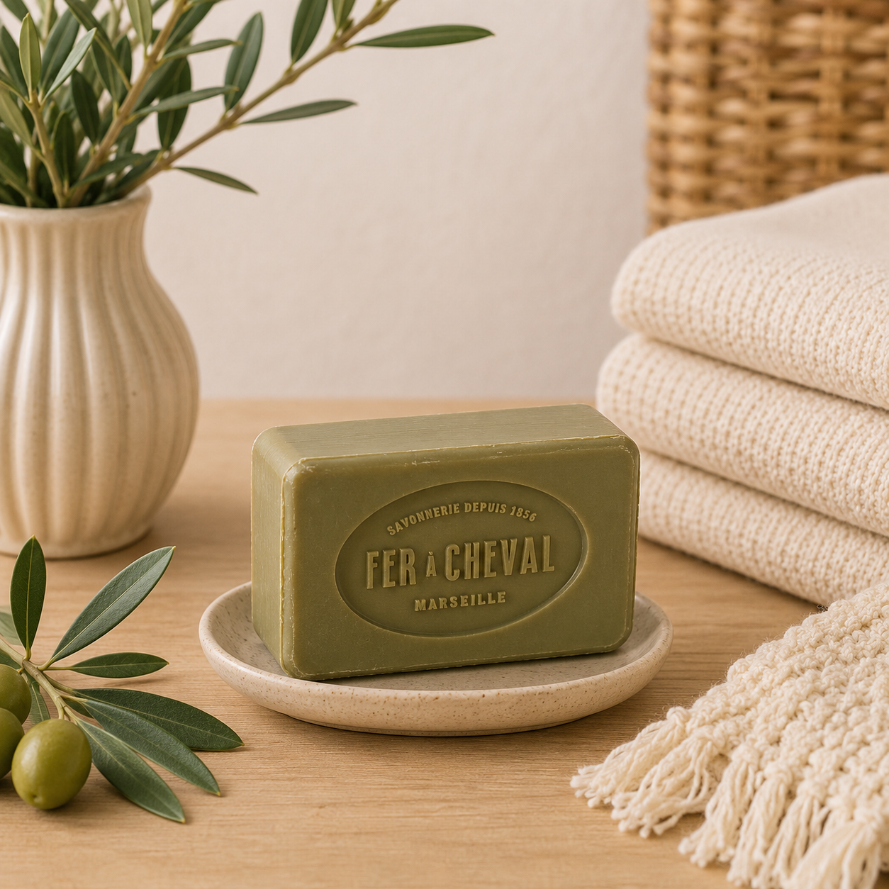 Savon de Marseille en Savonnette 100g à l'huile d'Olive