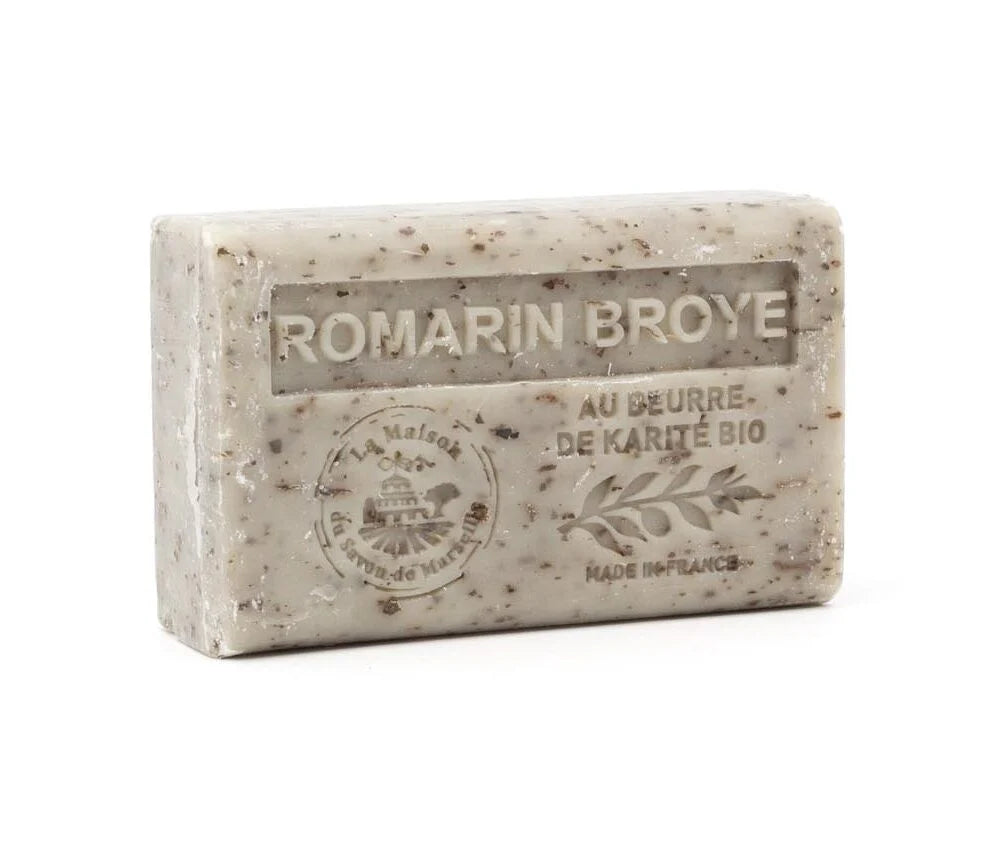 Savon Parfumé Exfoliant au Romarin Broyé 125g