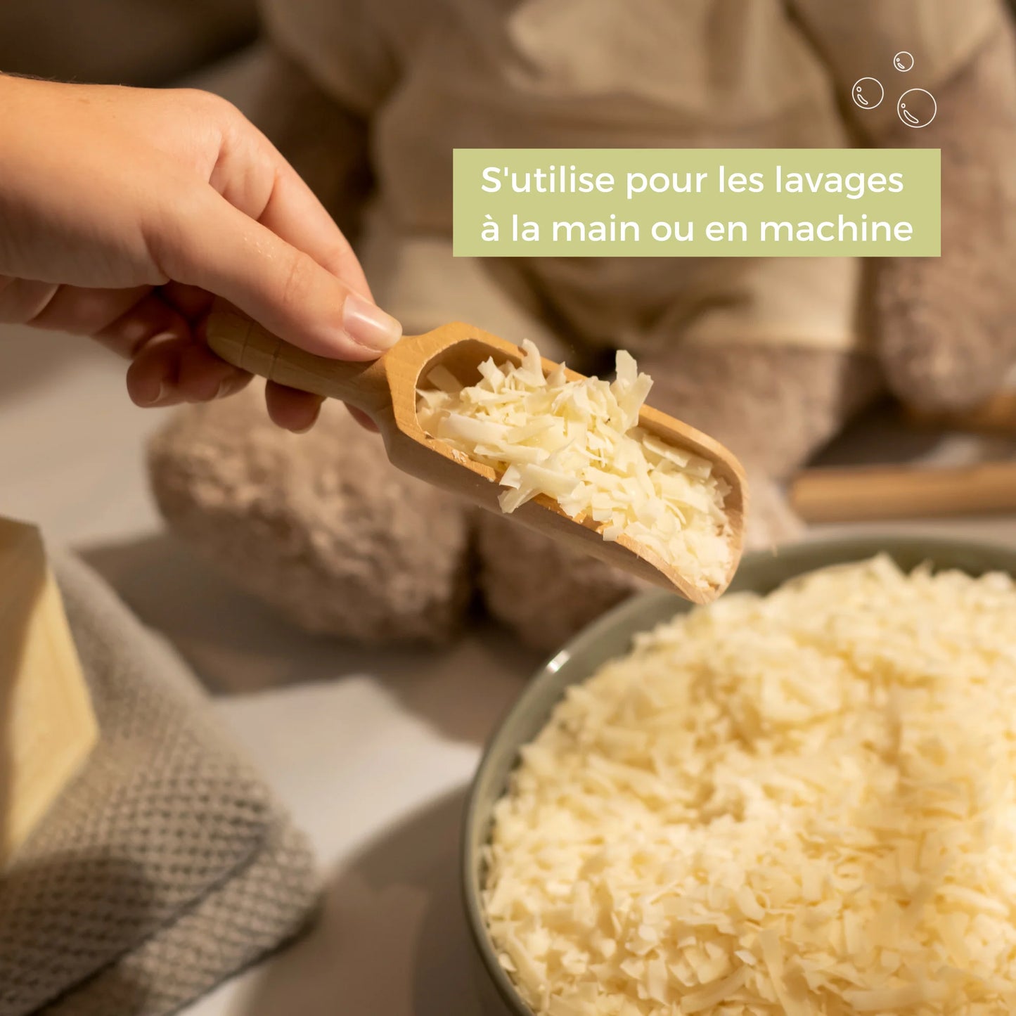 150g de copeaux de Savon de Marseille à l'huile Végétale