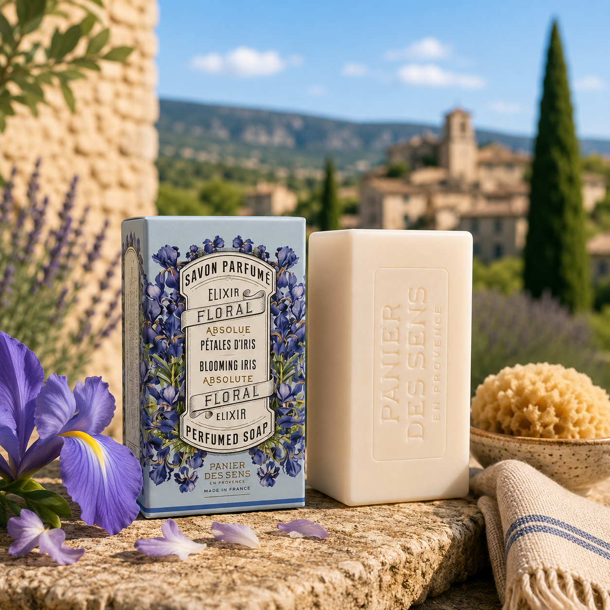 Savon solide parfumé - Pétales d'Iris 150g