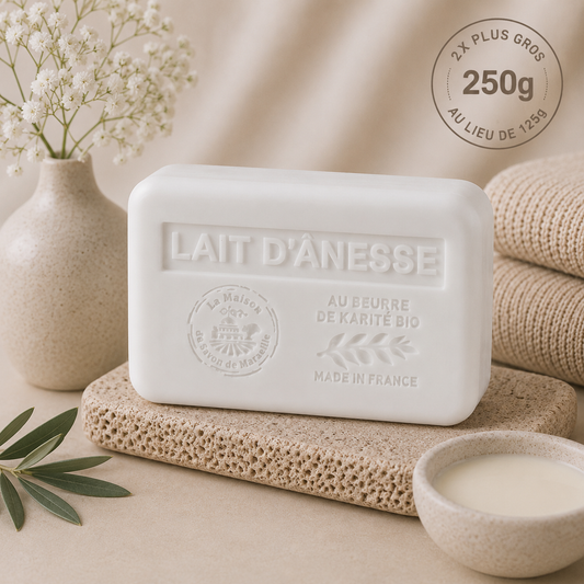 Rose-scented bar soap – With organic shea butter 250g