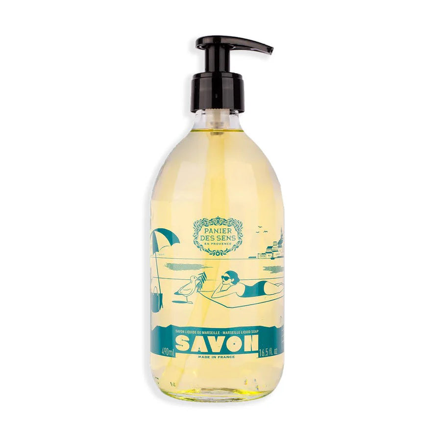 Liquid Marseille soap in a glass bottle – Limited edition olive 500ml