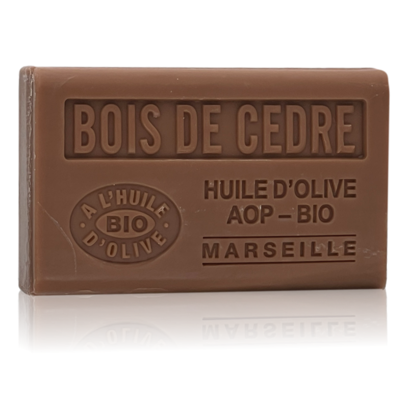 Savon à l'huile d'Olive Bio parfumé au Bois de Cèdre 125g