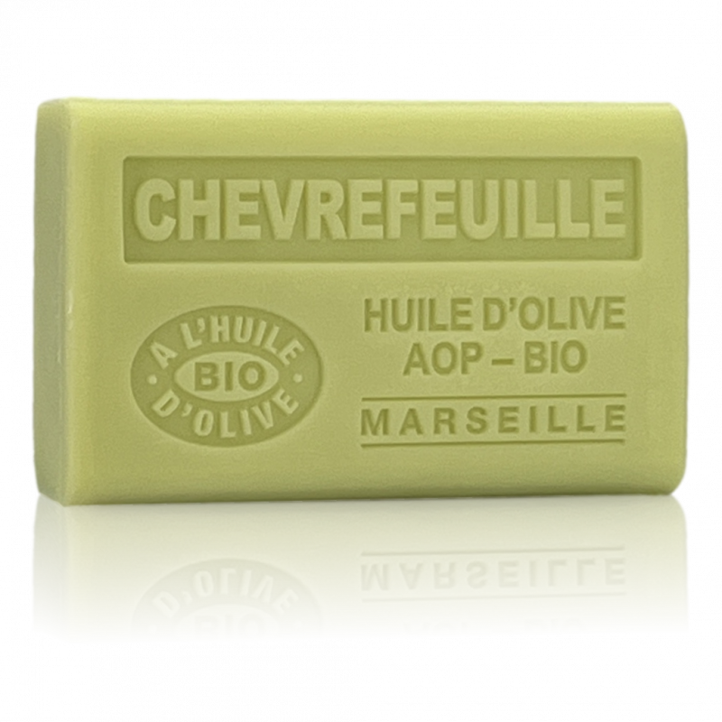 Savon à l'huile d'Olive Bio parfumé au Chèvrefeuille 125g