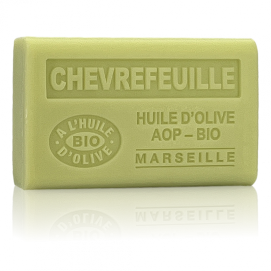 Organic Olive Oil Soap scented with Honeysuckle 125g